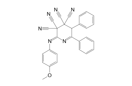 3,3,4,4-Tetracyano-5,6-diphenyl-2-(p-methoxyphenylimino)-2,3,4,5-tetrahydropyridine