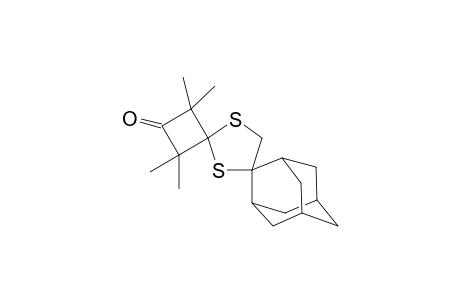1,1,3,3-Tetramethylcyclobutane-2-spiro-2'-1,3-dithiolane-4'-spiro-2"-adamantane