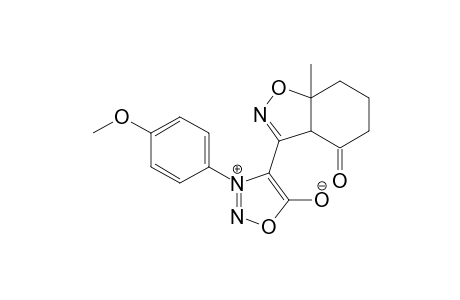 3-(4'-Methoxyphenyl)-4-(7a-methyl-3a,6,7,7a-tetrahydro-5H-benzo[d]isoxazol-4-on-3-yl)sydnone