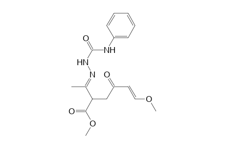 Methyl (E)-2-{1-[2-(anilinocarbonyl)hydrazono]ethyl}-6-methoxy-4-oxo-5-hexenoate
