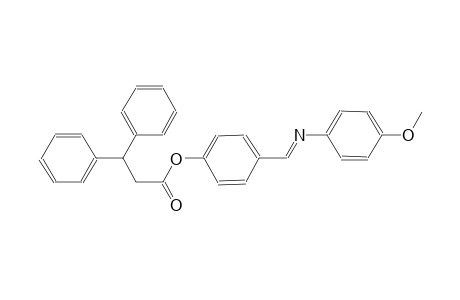 benzenepropanoic acid, beta-phenyl-, 4-[(E)-[(4-methoxyphenyl)imino]methyl]phenyl ester