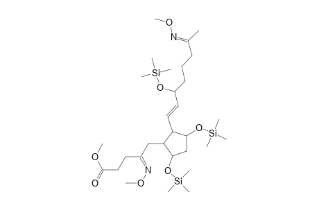 4-(methoxyimino)-5-(2-(3-(trimethylsiloxy)-7-(methoxyimino)-1-octenyl)-3,5-di(trimethylsiloxy)cyclopentyl)pentanoic acid methyl ester