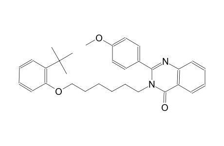 3-[6-(2-tert-butylphenoxy)hexyl]-2-(4-methoxyphenyl)-4(3H)-quinazolinone
