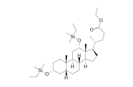 Cholan-24-oic acid, 3,12-bis[(ethyldimethylsilyl)oxy]-, ethyl ester, (3.alpha.,5.beta.,12.alpha.)-