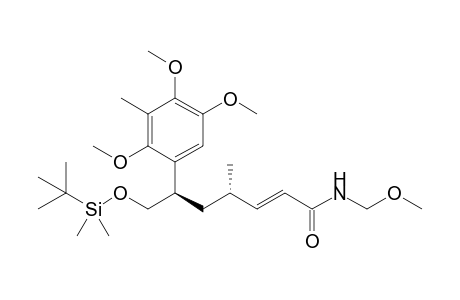 (4S,6R)-(E)-7-(tert-Butyldimethylsilyloxy)-4-methyl-6-(2,4,5-trimethoxy-3-methylphenyl)hept-2-enoic acid methoxymethylamide