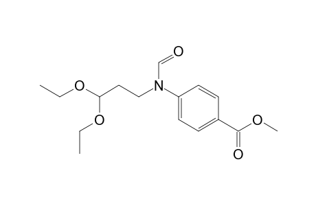 4-[3,3-diethoxypropyl(formyl)amino]benzoic acid methyl ester