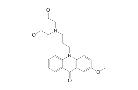 10-[3'-[N-BIS-(HYDROXYETHYL)-AMINO]-PROPYL]-2-METHOXYACRIDONE