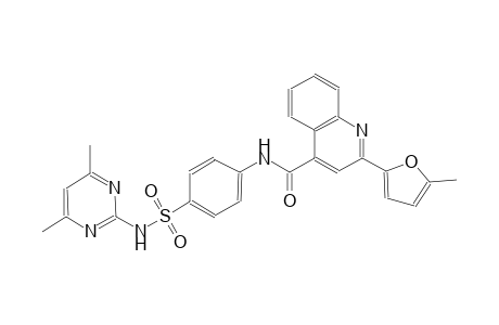 N-(4-{[(4,6-dimethyl-2-pyrimidinyl)amino]sulfonyl}phenyl)-2-(5-methyl-2-furyl)-4-quinolinecarboxamide