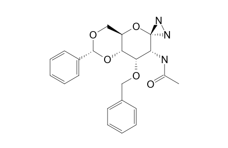 2-ACETAMIDO-3-O-BENZYL-4,6-O-BENZYLIDENE-1,2-DIDEOXY-1-HYDRAZI-D-ALLOPYRANOSE