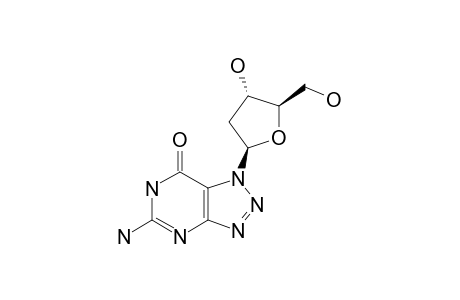 5-AMINO-1-(2-DEOXY-BETA-D-ERYTHRO-PENTOFURANOSYL)-1H-1,2,3-TRIAZOLO-[4,5-D]-PYRIMIDINE-7(6H)-ONE