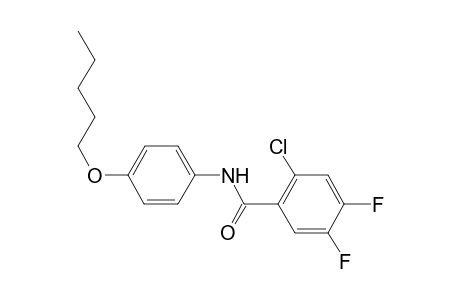 2-Chloro-4,5-difluoro-N-(4-pentyloxy-phenyl)-benzamide