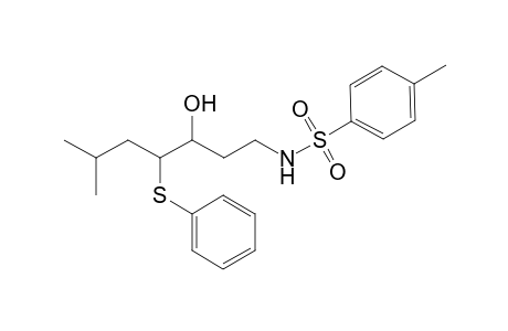 (3RS,4RS)-N-[3-Hydroxy-6-methyl-4-(phenylthio)hepyl]tosylamide