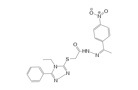 acetic acid, [(4-ethyl-5-phenyl-4H-1,2,4-triazol-3-yl)thio]-, 2-[(Z)-1-(4-nitrophenyl)ethylidene]hydrazide