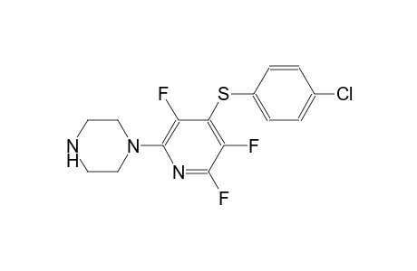 1-[4-(4-Chloro-phenylsulfanyl)-3,5,6-trifluoro-pyridin-2-yl]-piperazine