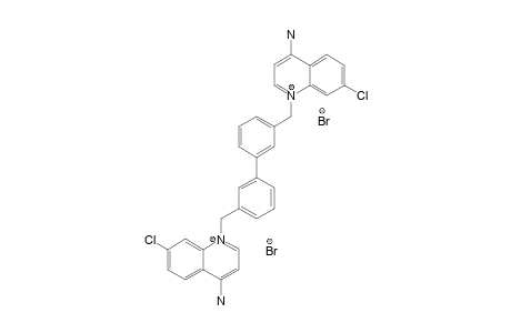 [1-[3-[3-[(4-amino-7-chloro-quinolin-1-ium-1-yl)methyl]phenyl]benzyl]-7-chloro-quinolin-1-ium-4-yl]amine dibromide