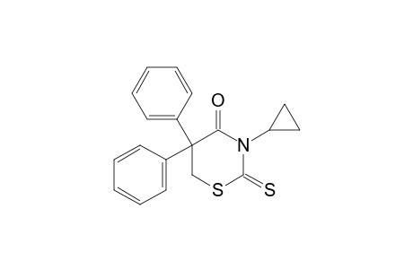 3-cyclopropyldihydro-5,5-diphenyl-2-thio-2H-1,3-thiazine-2,4(3H)-dione