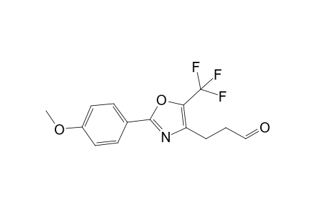 3-[2-(4-methoxyphenyl)-5-(trifluoromethyl)-1,3-oxazol-4-yl]propanal