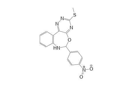 3-(methylsulfanyl)-6-(4-nitrophenyl)-6,7-dihydro[1,2,4]triazino[5,6-d][3,1]benzoxazepine