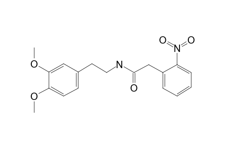 2-Nitrophenacetic amide, N-[2-[3,4-dimethoxyphenyl]ethyl]-