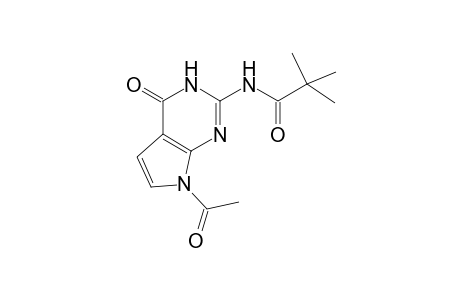 N-(7-acetyl-4-keto-1H-pyrrolo[2,3-d]pyrimidin-2-yl)-2,2-dimethyl-propionamide