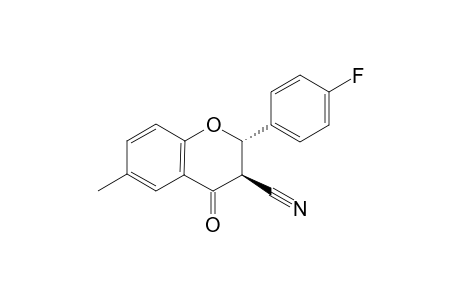 Anti-6-Methyl-4-oxo-2-(4-fluorophenyl)-3,4-dihydro-2H-chromene-3-carbonitrile