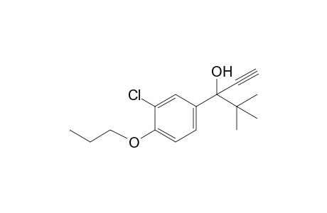 alpha-tert-BUTYL-3-CHLORO-alpha-ETHYNYL-4-PROPOXYBENZYL ALCOHOL