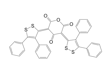 2H-Pyran-2,4,6(3H,5H)-trione, 3,5-bis(4,5-diphenyl-3H-1,2-dithiol-3-ylidene)-