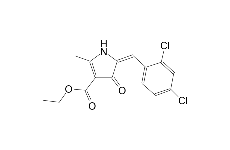 ethyl (5E)-5-(2,4-dichlorobenzylidene)-2-methyl-4-oxo-4,5-dihydro-1H-pyrrole-3-carboxylate