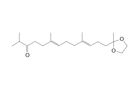 (6E,10E)-2,6,10-trimethyl-13-(2-methyl-1,3-dioxolan-2-yl)-3-trideca-6,10-dienone