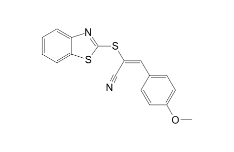 (E)-2-(BENZOTHIAZOL-2'-YLTHIO)-3-(4''-METHOXYPHENYL)-ACRYLONITRILE