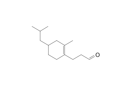 3-(4-Isobutyl-2-methylcyclohex-1-en-1-yl)propanal