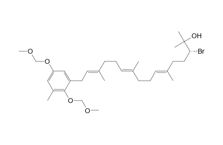 6,10,14-Hexadecatrien-2-ol, 16-[2,5-bis(methoxymethoxy)-3-methylphenyl]-3-bromo-2,6,10,14-tetramethyl-, (E,E,E)-(.+-.)-