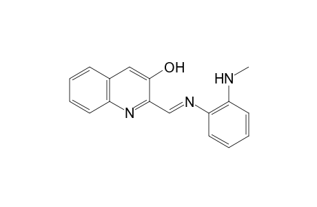 2-{N-[o-(methylamino)phenyl]formimidoyl}-3-quinolinol