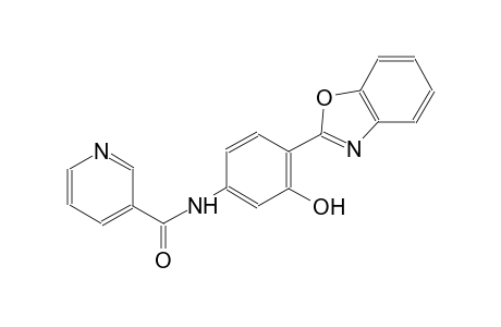 3-pyridinecarboxamide, N-[4-(2-benzoxazolyl)-3-hydroxyphenyl]-