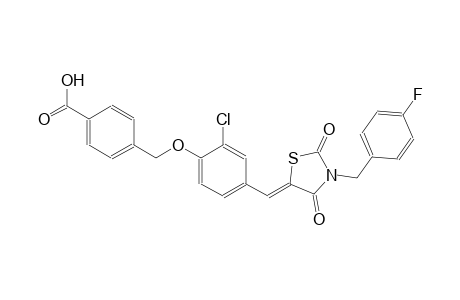 benzoic acid, 4-[[2-chloro-4-[(Z)-[3-[(4-fluorophenyl)methyl]-2,4-dioxo-5-thiazolidinylidene]methyl]phenoxy]methyl]-
