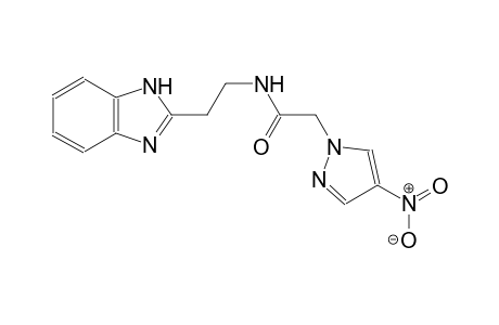 1H-pyrazole-1-acetamide, N-[2-(1H-benzimidazol-2-yl)ethyl]-4-nitro-
