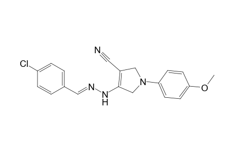 4-[2'-(4"-Chlorobenzylidene)hydrazinyl]-1-(p-methoxyphenyl)-2,5-dihydro-1H-pyrrole-3-carbonitrile