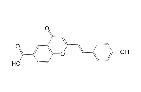 2-[(E)-2-(4-Hydroxyphenyl)ethenyl]-4-oxo-4H-chromene-6-carboxylic acid