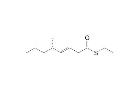 (S,E)-S-Ethyl 5,7-dimethyloct-3-enethioate