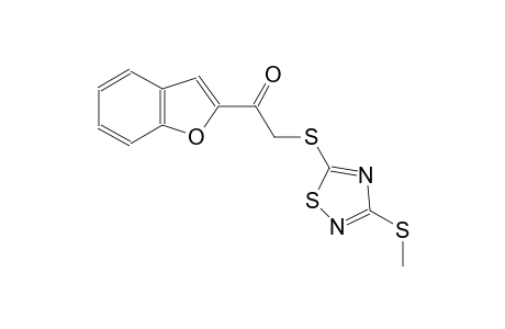 ethanone, 1-(2-benzofuranyl)-2-[[3-(methylthio)-1,2,4-thiadiazol-5-yl]thio]-