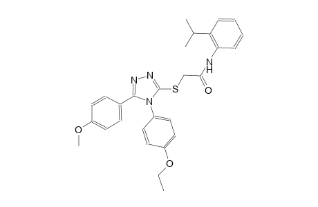 2-{[4-(4-ethoxyphenyl)-5-(4-methoxyphenyl)-4H-1,2,4-triazol-3-yl]sulfanyl}-N-(2-isopropylphenyl)acetamide