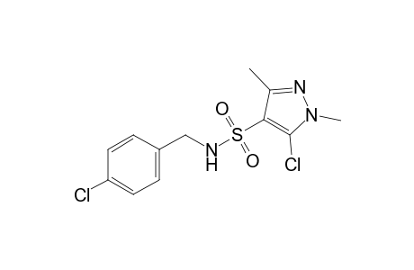 5-chloro-N-(p-chlorobenzyl)-1,3-dimethylpyrazole-4-sulfonamide