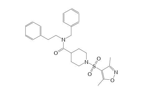N-benzyl-1-[(3,5-dimethyl-4-isoxazolyl)sulfonyl]-N-(2-phenylethyl)-4-piperidinecarboxamide
