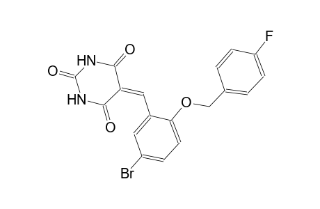 2,4,6(1H,3H,5H)-pyrimidinetrione, 5-[[5-bromo-2-[(4-fluorophenyl)methoxy]phenyl]methylene]-
