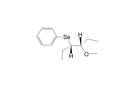 ERYTHRO-3-BENZENESELENYL-4-METHOXY-HEXANE