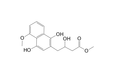 Methyl rac-4-(1,4-dihydroxy-5-methoxy-2-naphthyl)-3-hydroxybutyrate