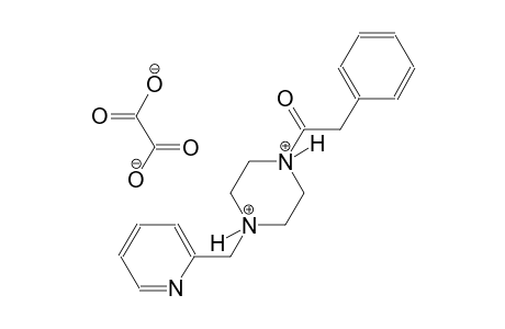 1-(phenylacetyl)-4-(2-pyridinylmethyl)piperazinediium oxalate