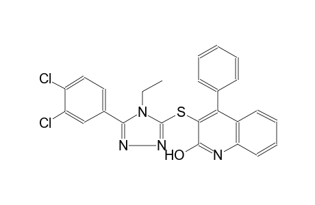 2-quinolinol, 3-[[5-(3,4-dichlorophenyl)-4-ethyl-4H-1,2,4-triazol-3-yl]thio]-4-phenyl-