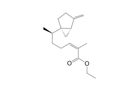 (Z)-(R)-2-Methyl-6-((1S,5S)-4-methylene-bicyclo[3.1.0]hex-1-yl)-hept-2-enoic acid ethyl ester