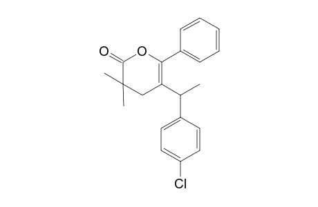 5-[1-(4-Chlorophenyl)-ethyl]-3,3-dimethyl-6-phenyl-3,4-dihydropyran-2-one